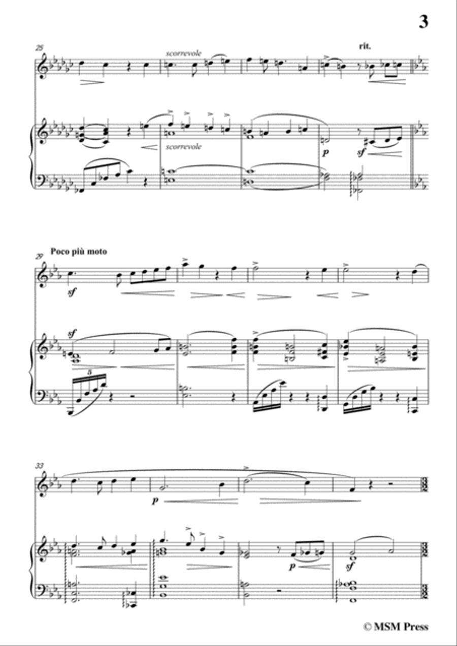 Mahler-Nun seh' ich wohl,warum so dunkle Flammen(Kindertotenlieder Nr. 2) , for Flute and Piano Flute Solo scores gallery preview page 5