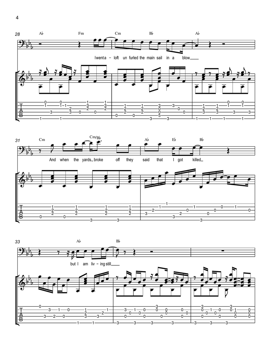Highwayman (Live) Acoustic Guitar scores gallery preview page 4
