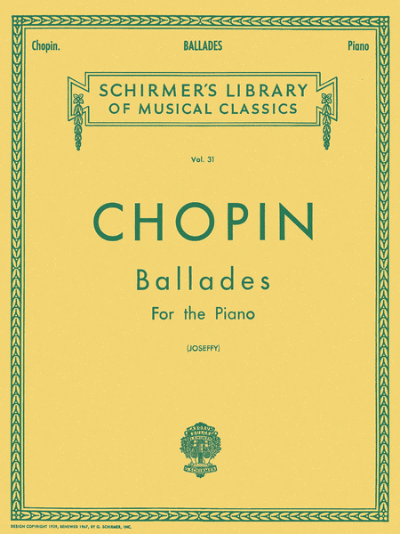 Frederic Chopin: Ballades for the Piano