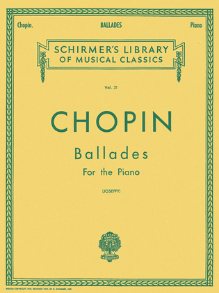 Book cover for Ballades for the Piano