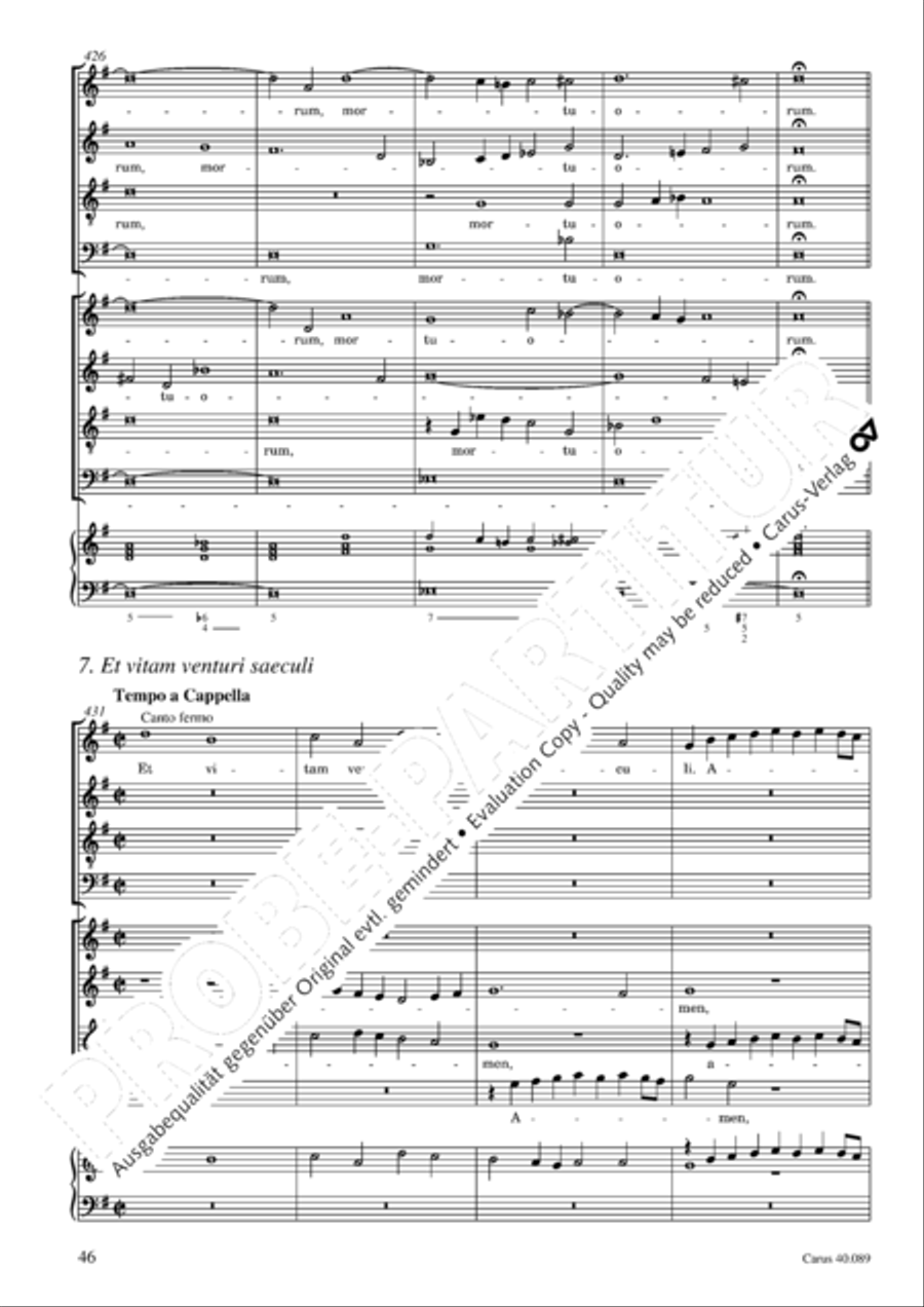 Credo a 8 voci 4-Part scores gallery preview page 47