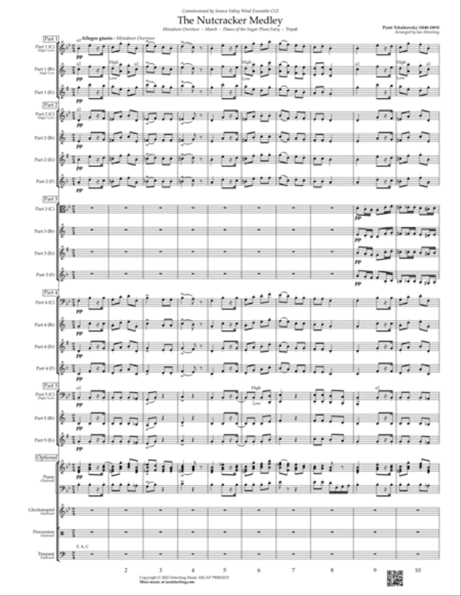 The Nutcracker Medley (flexible instrumentation) Concert Band scores gallery preview page 5