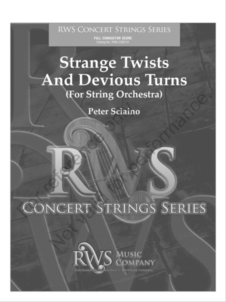 Strange Twists and Devious Turns String Orchestra scores gallery preview page 2
