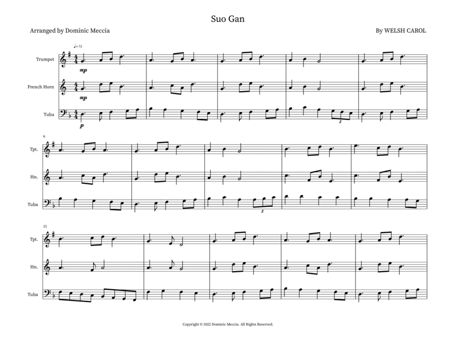 Suo Gan Small Ensemble scores gallery preview page 1