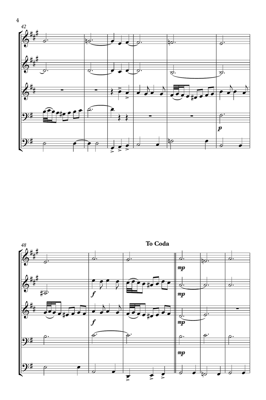 La Fuente La Fuente Brass Quintet scores gallery preview page 4