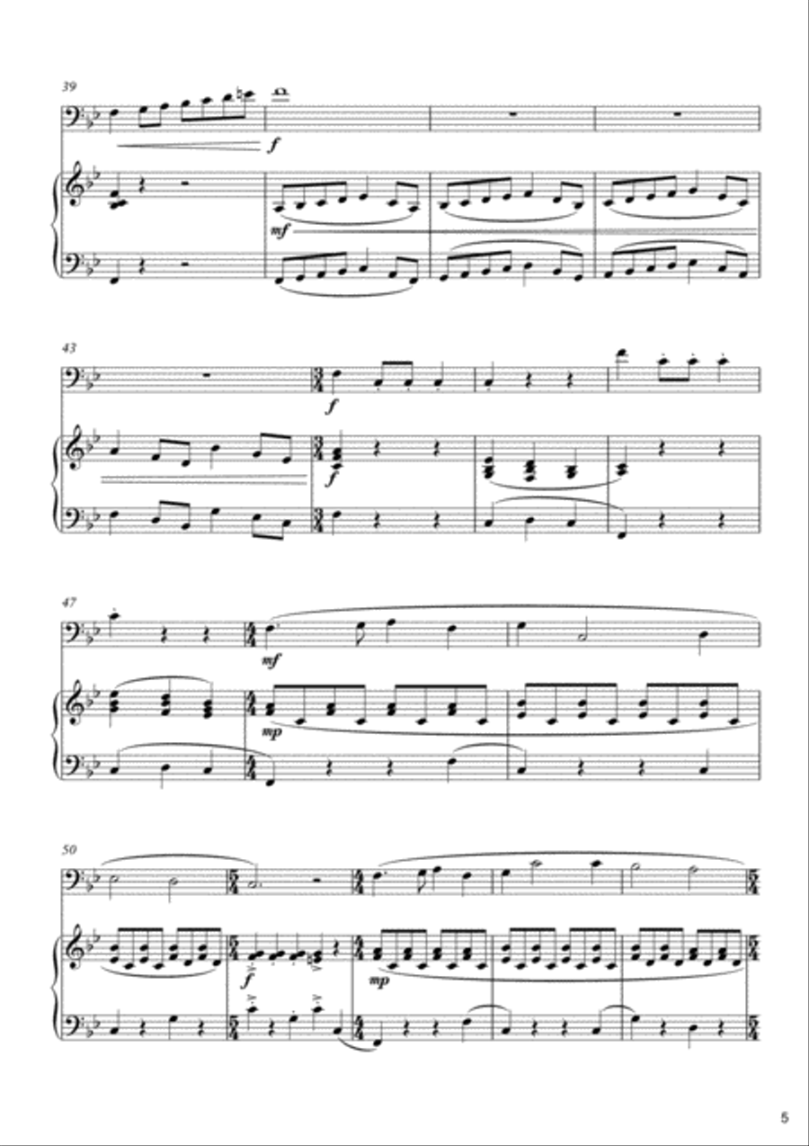 Corona Suite, 5 new pieces for Trombone and Piano by Simon Peberdy image number null