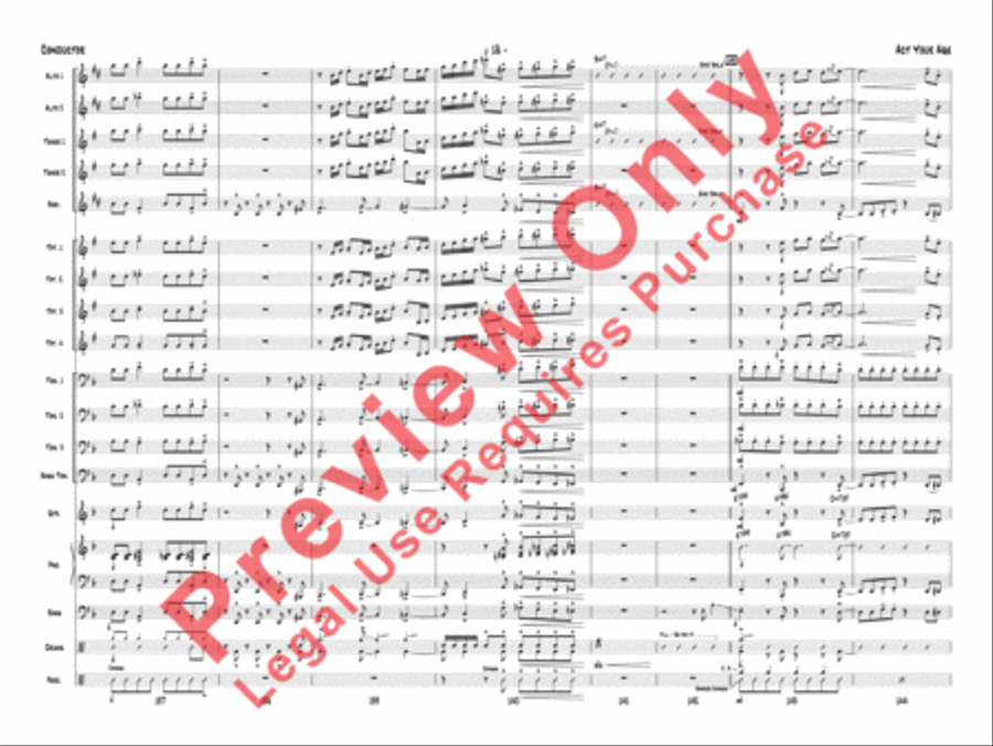 Act Your Age Jazz Ensemble scores gallery preview page 21