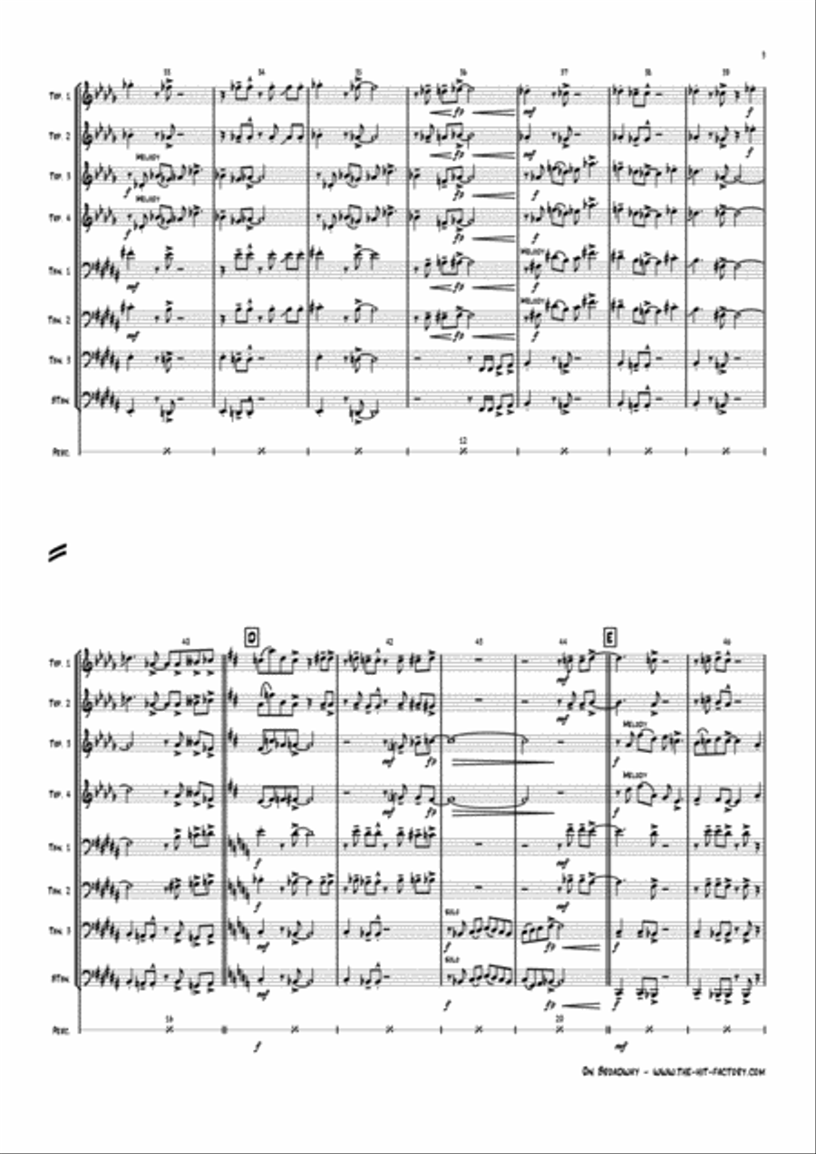 On Broadway Jazz Ensemble scores gallery preview page 5