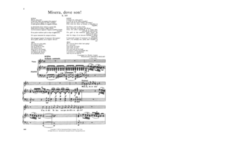 Misera, Dove Son! Concert Aria (I. & E.), K. 369