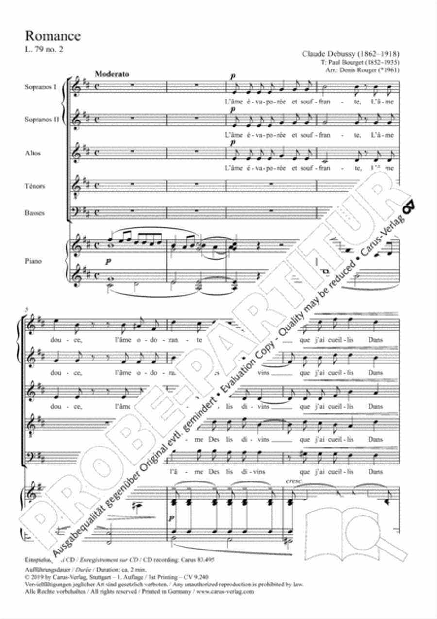 Romance Romance SSATB scores gallery preview page 2