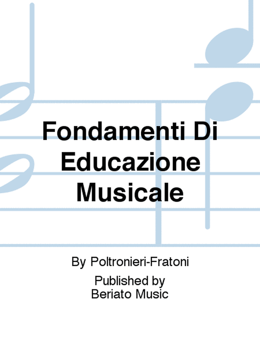Fondamenti Di Educazione Musicale