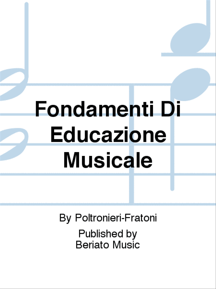 Fondamenti Di Educazione Musicale