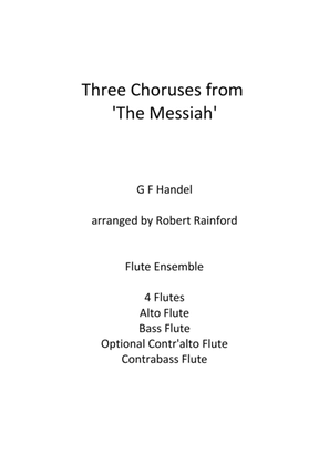 Book cover for Three Choruses from the Messiah