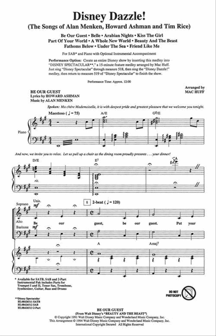 Disney Dazzle! (Medley) Disney Dazzle! (Medley) 3-Part scores gallery preview page 3