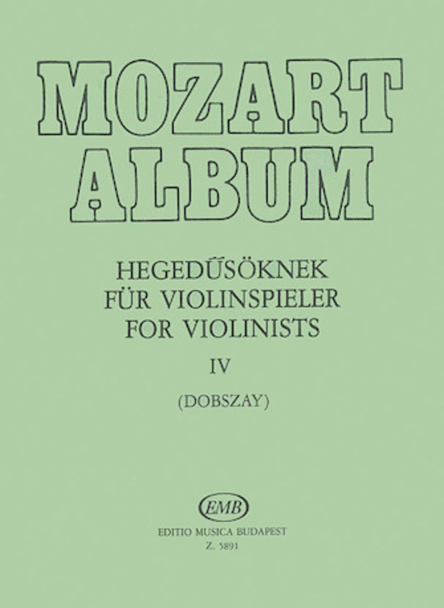 Album for Violin - Volume 4 Adagio & Andante Movements