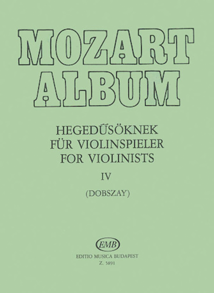 Album for Violin – Volume 4 Adagio & Andante Movements Violin Solo scores gallery preview page 1