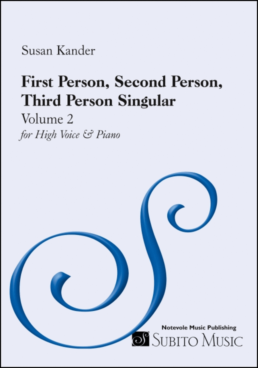 First Person, Second Person, Third Person Singular: Volume 2 High Voice scores gallery preview page 1
