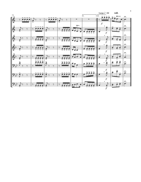 Allegro (from "Sonata for Trumpet") (Bb) (Brass Octet - 3 Trp, 2 Hrn, 2 Trb, 1 Tuba) (Trumpet lead) image number null