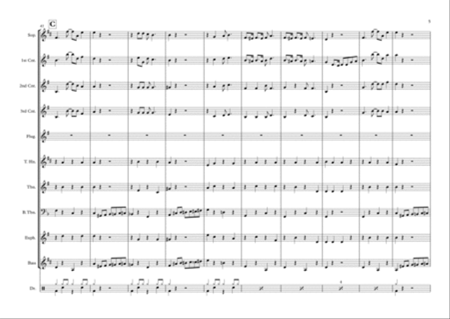 Antonin's Humoresque Antonin's Humoresque Brass Ensemble scores gallery preview page 5