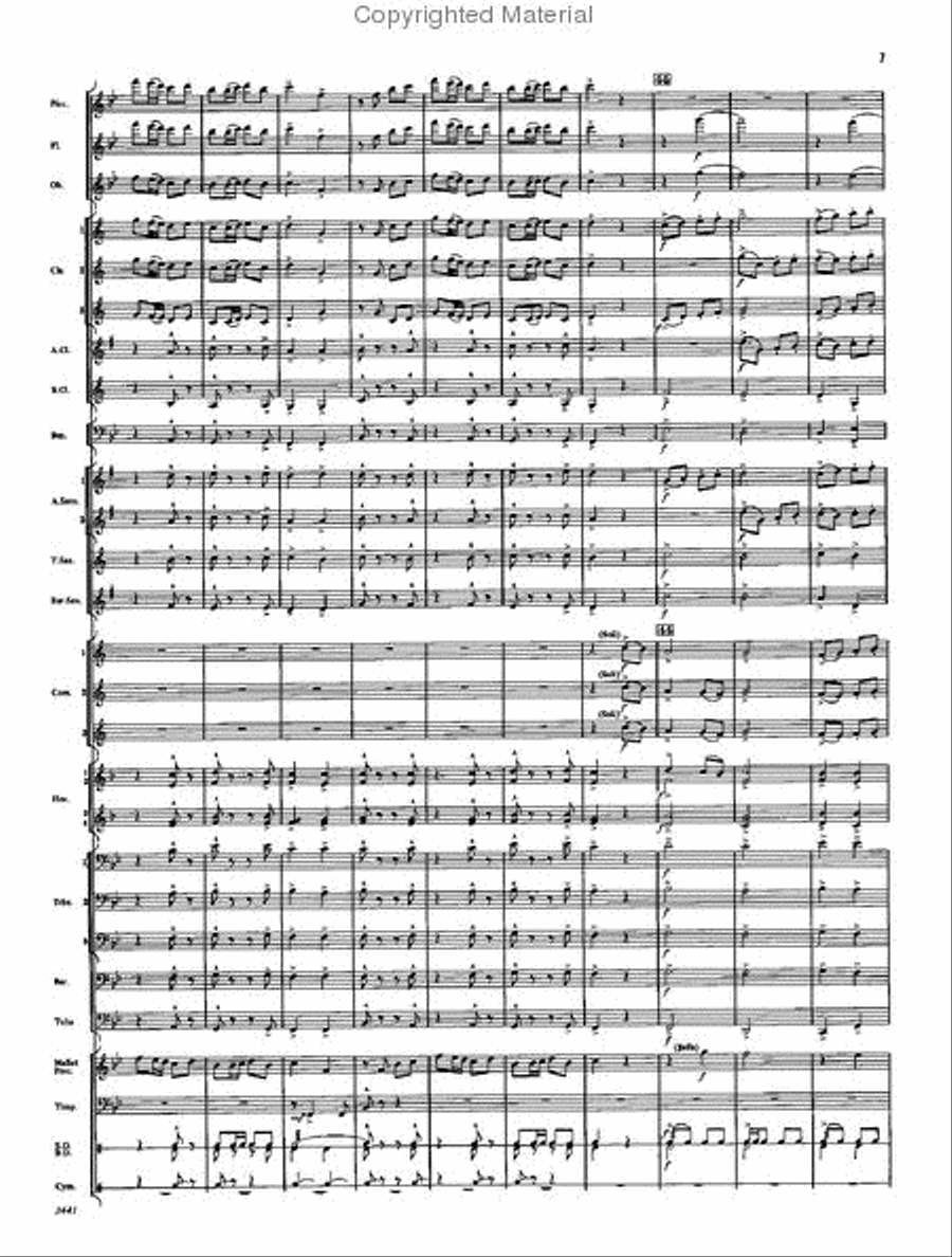 Centuria Concert Band scores gallery preview page 6