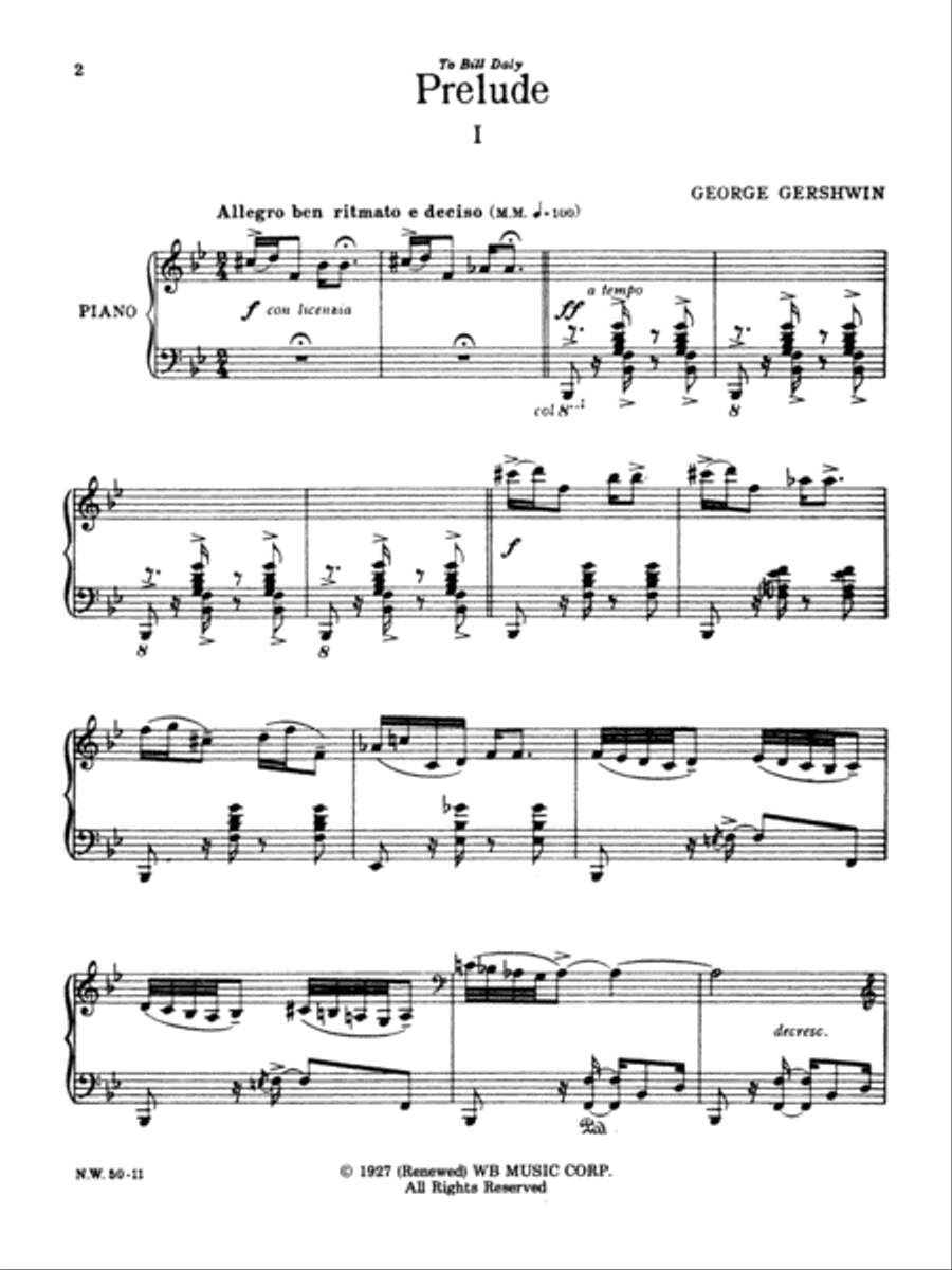 3 Preludes For Piano Piano Solo scores gallery preview page 3
