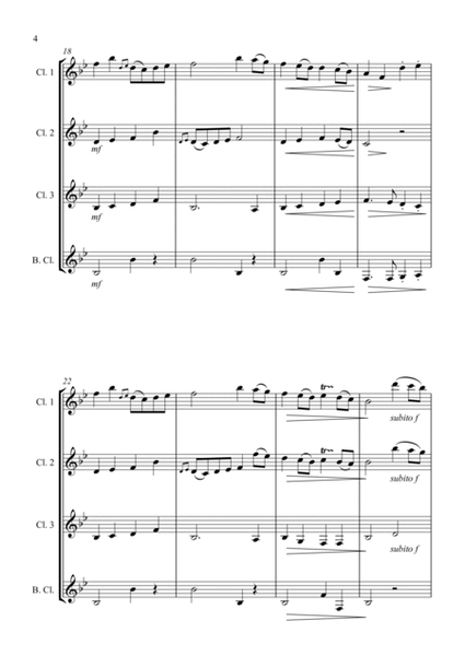 Gavotte - for Clarinet Quartet image number null