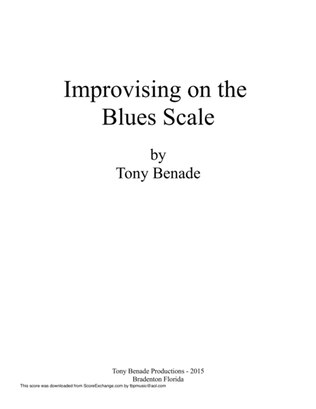 Book cover for Improvising on the Blues Scale