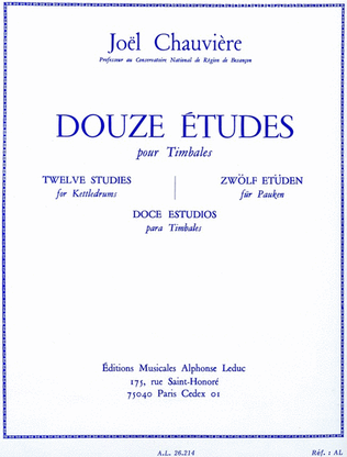 Book cover for 12 Etudes (percussion Solo)