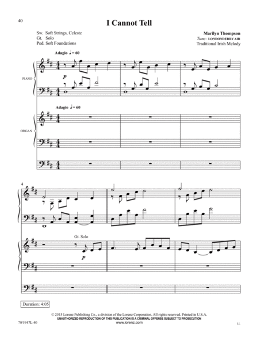 Begin the Song of Praise! Organ scores gallery preview page 18