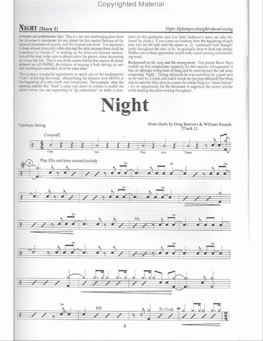 Open Session with the Greg Burrows Quintet Drums scores gallery preview page 2