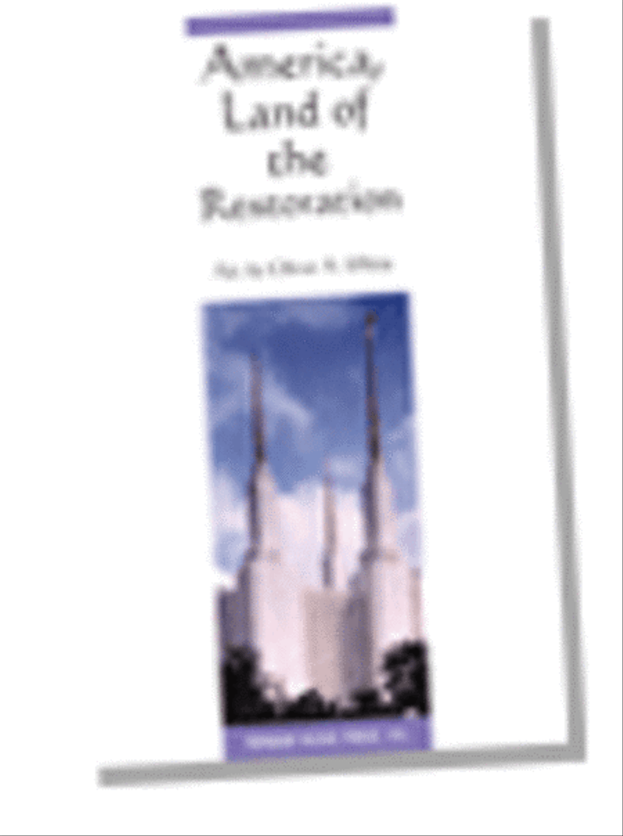 America, Land of the Restoration - SATB 4-Part scores gallery preview page 1