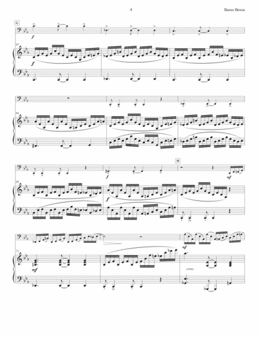 Basso Bossa for Tuba and Piano image number null