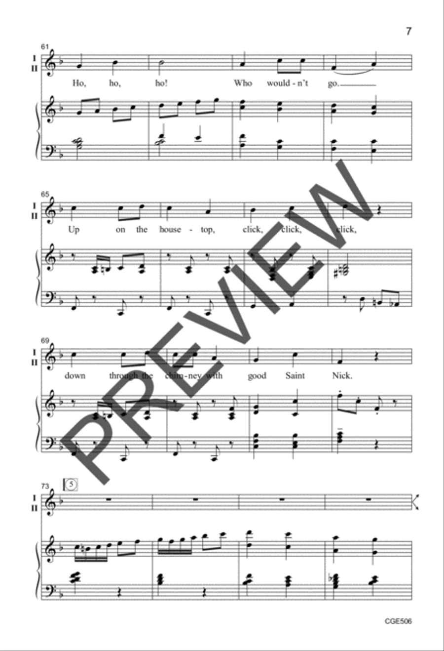 Oh, Mister Santa (Two-part) 2-Part scores gallery preview page 6