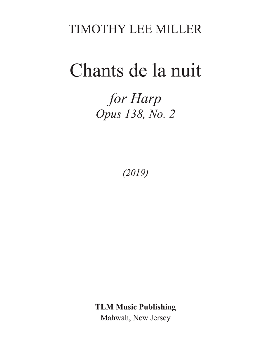 Chants de la nuit Harp scores gallery preview page 3