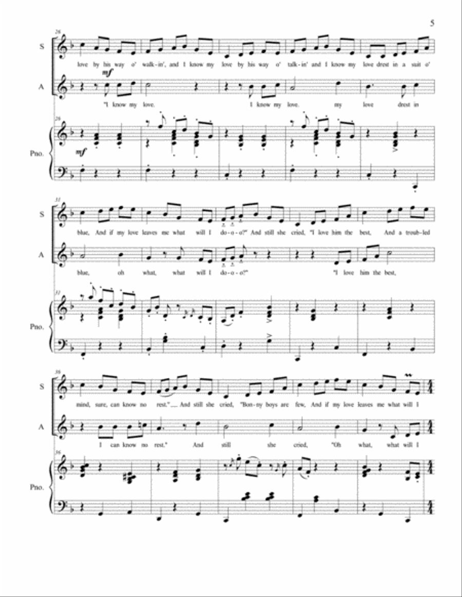 I Know My Love choral I Know My Love choral 4-Part scores gallery preview page 5
