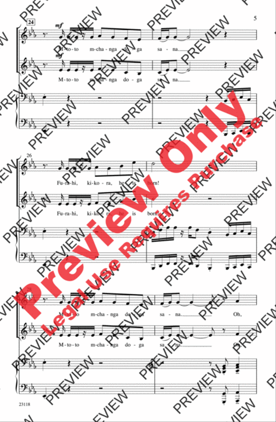 Christmas Kum Ba Ya Christmas Kum Ba Ya 2-Part scores gallery preview page 5