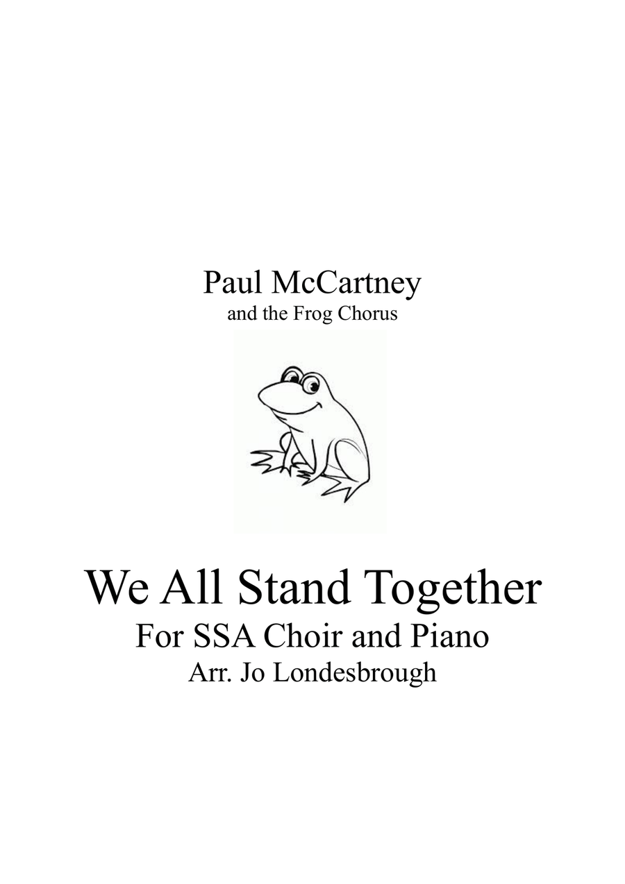 We All Stand Together We All Stand Together SSA scores gallery preview page 1