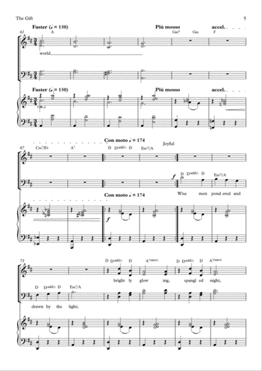 The Gift 4-Part scores gallery preview page 5