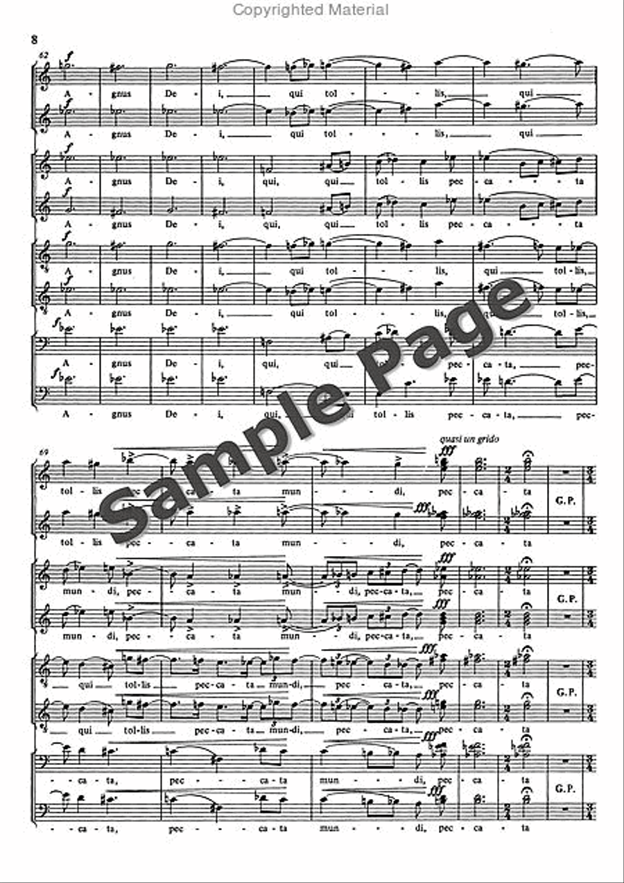 Agnus Dei (1981) Divisi scores gallery preview page 9