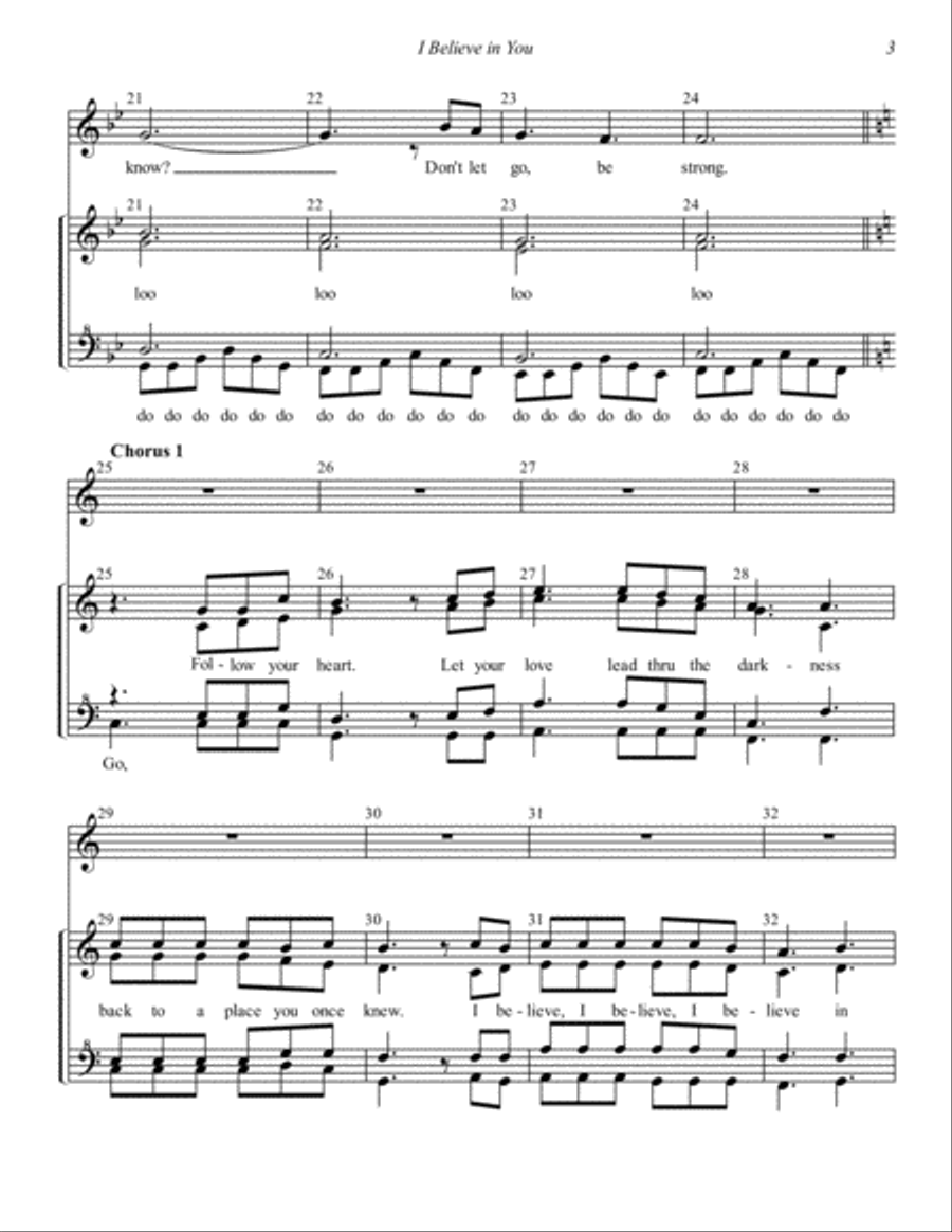 I Believe In You SSAA scores gallery preview page 3