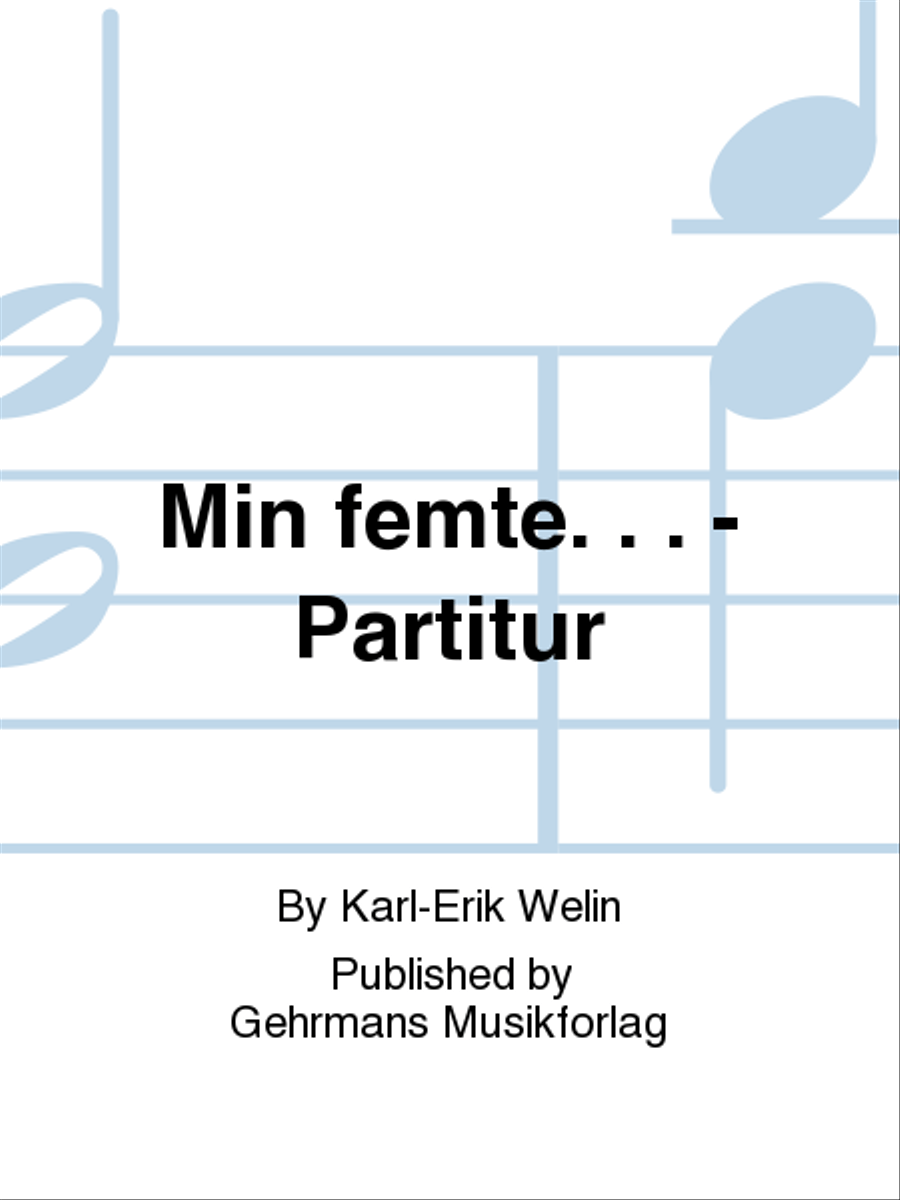 Min femte. . . - Partitur String Quartet scores gallery preview page 1