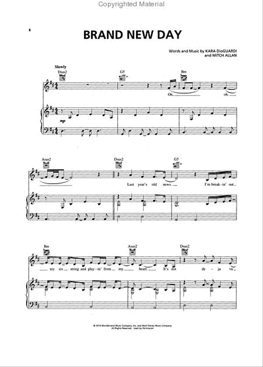 Camp Rock 2 - The Final Jam Piano, Vocal, Guitar scores gallery preview page 2
