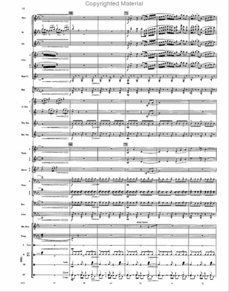 When Angels Weep Concert Band scores gallery preview page 13