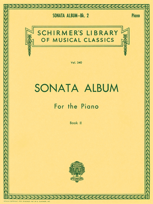 Book cover for Sonata Album for the Piano – Book 2