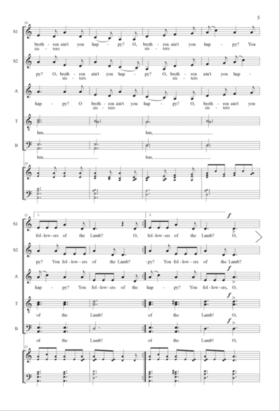 Sing On! Dance On! Divisi scores gallery preview page 5