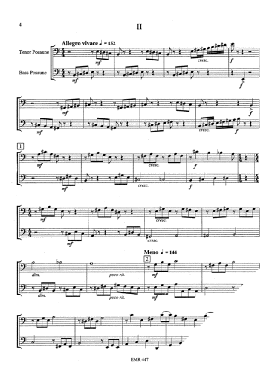 Suite fur Posaunenquartett Trombone Quartet scores gallery preview page 4