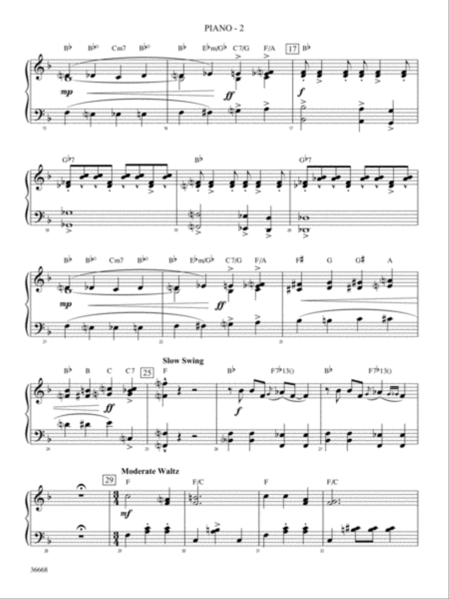 Crazy for Cartoons: Piano Accompaniment Concert Band scores gallery preview page 2