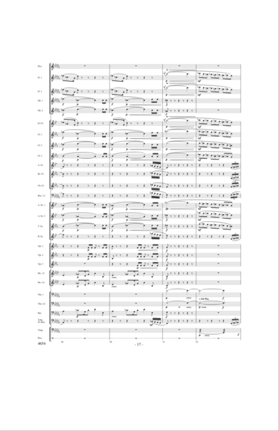 Ride of the Valkyries Concert Band scores gallery preview page 16