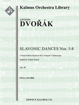 Book cover for Slavonic Dances Op. 46 Nos. 5-8, critical edition