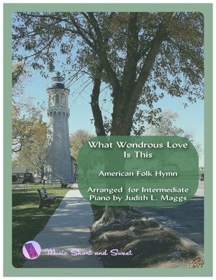 Book cover for What Wondrous Love Is This-Intermediate piano